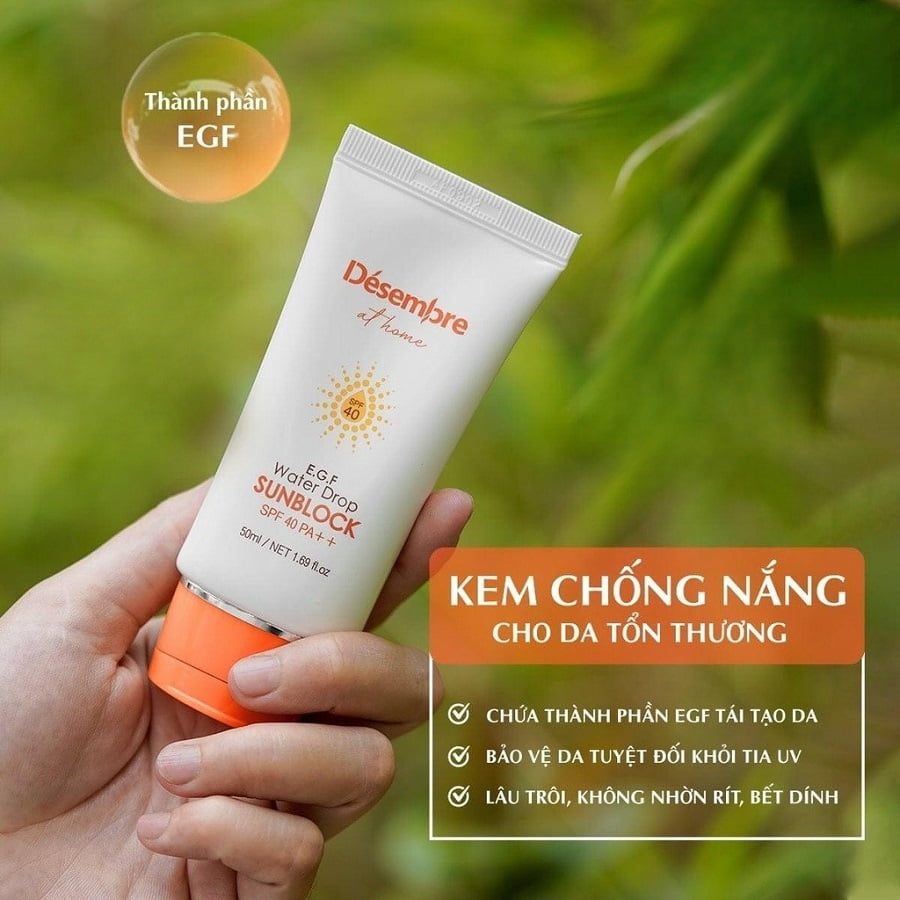 Kem Chống Nắng Desembre Egf Spf 40 Pa 