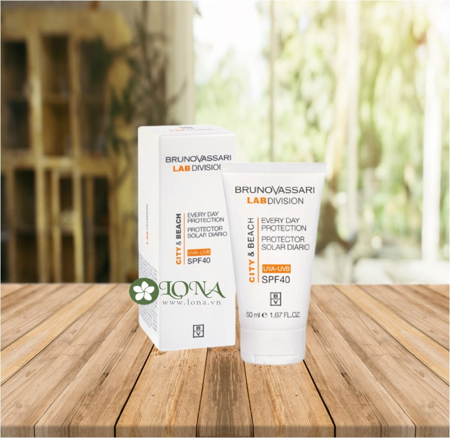 Kem chống nắng Bruno Vassari Everyday Protection Spf40 bảo vệ da