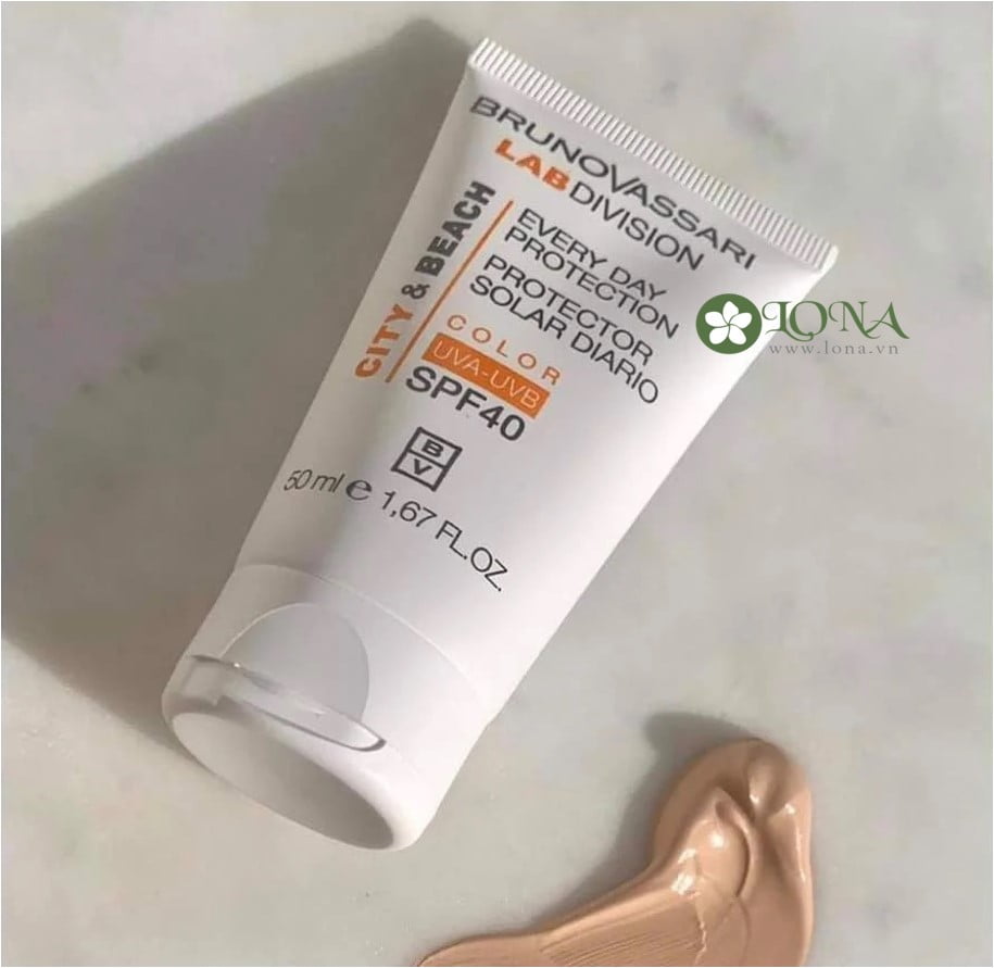 Hướng dẫn sử dụng Kem chống nắng Bruno Vassari Everyday Protection Spf40