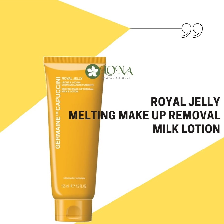 Sữa rửa mặt Germaine DE Capuccini Royal J Melt Makeup Rem Milk Lotion 