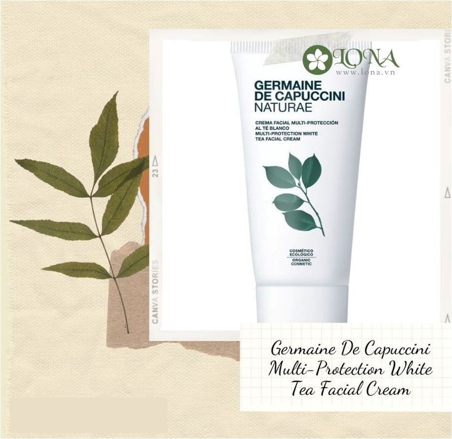 Kem dưỡng da Germaine DE Capuccini Natu Mult  Prot WH Tea Facial Cream 