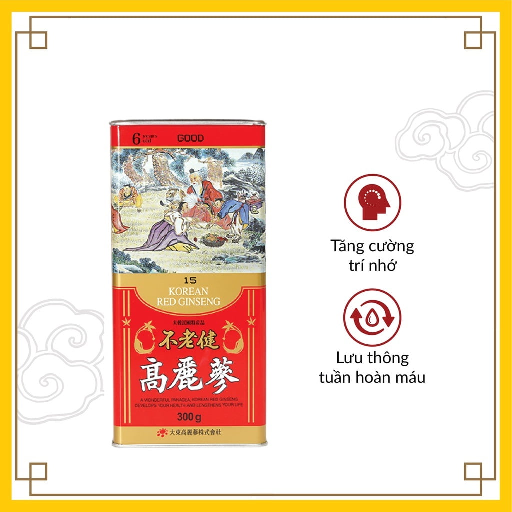 Daedong Hồng sâm củ khô Good 300gram 