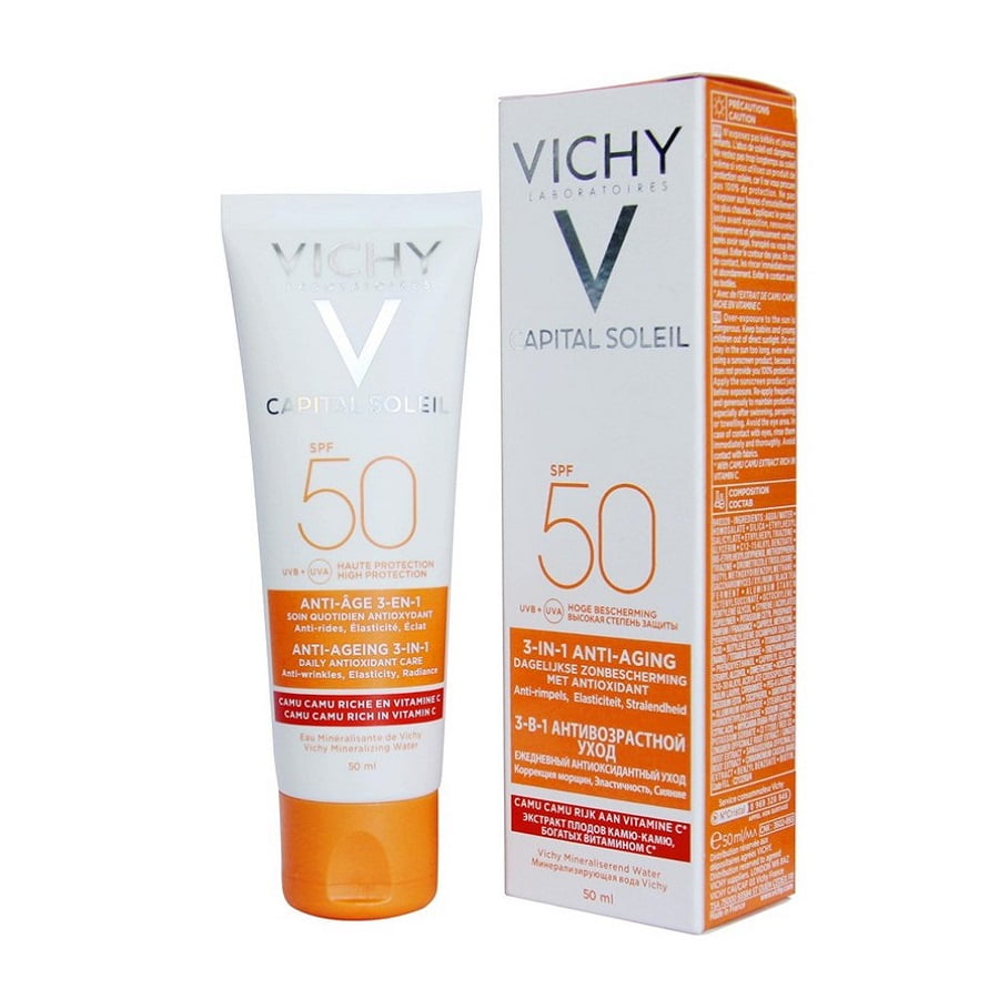 Kem chống nắng Vichy Ideal Soleil Anti-Aging SPF 50 