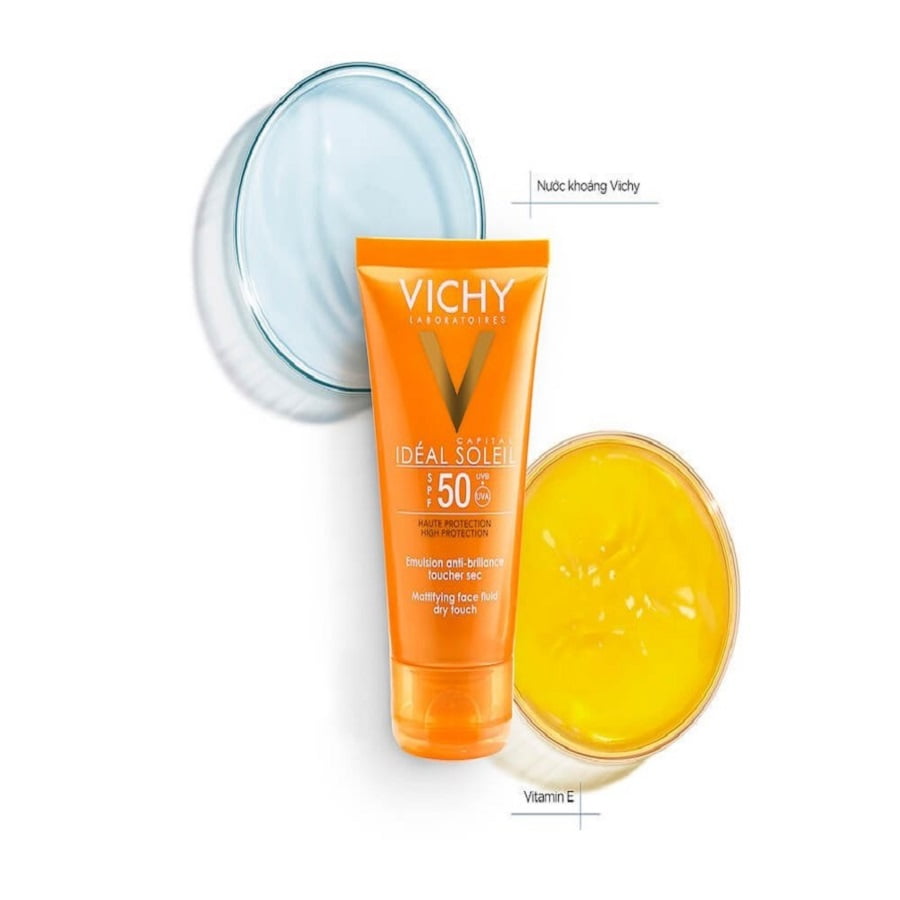 Kem chống nắng Vichy Ideal Soleil Mattifying Face Fluid Dry Touch SPF 50 