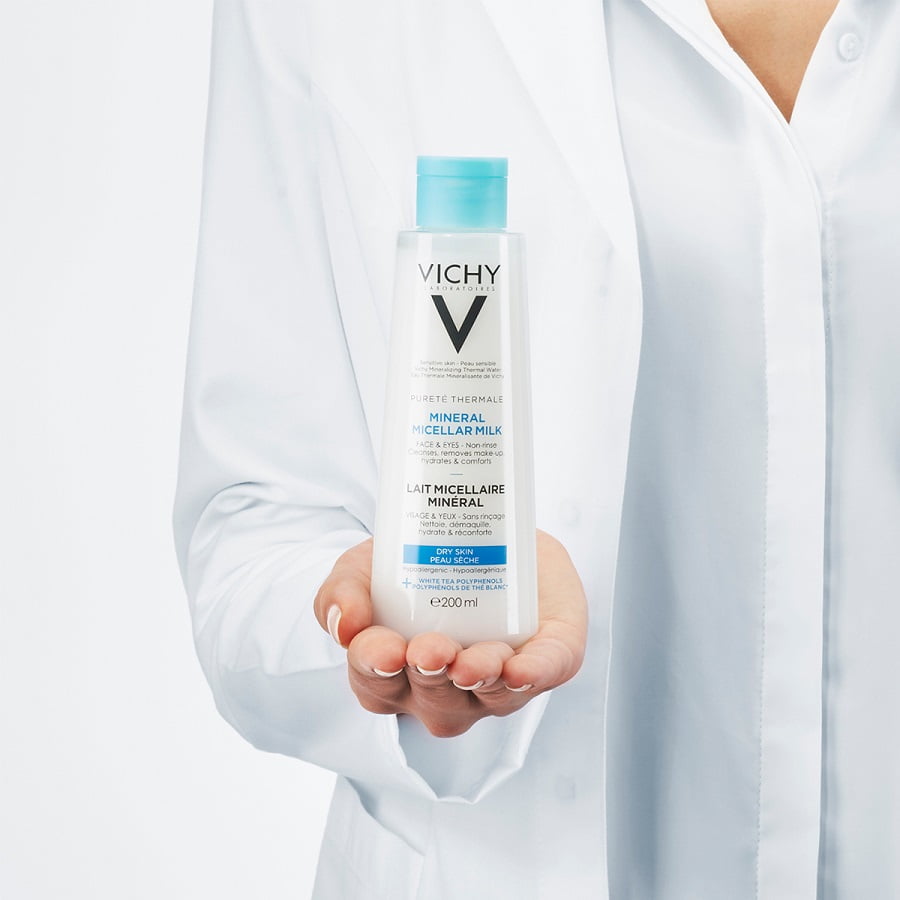 Tẩy trang Vichy Pureté Thermale Mineral Micellar Milk For Dry Skin 