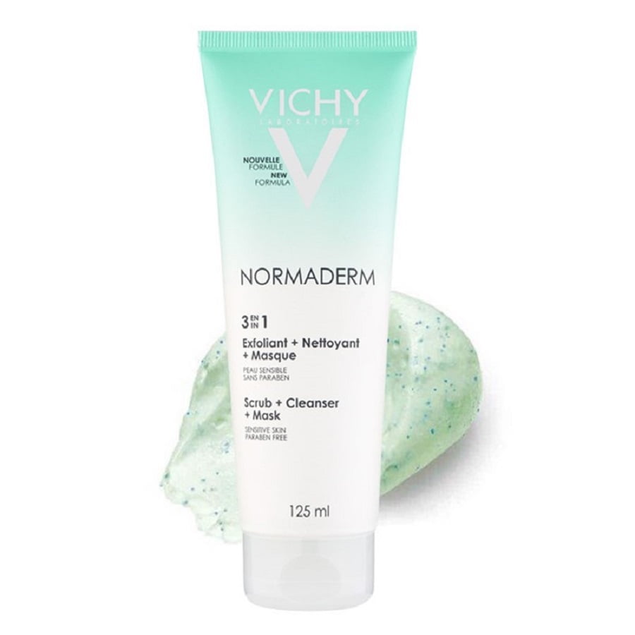 Kem và mặt nạ Normaderm 3 in 1 Scrub 