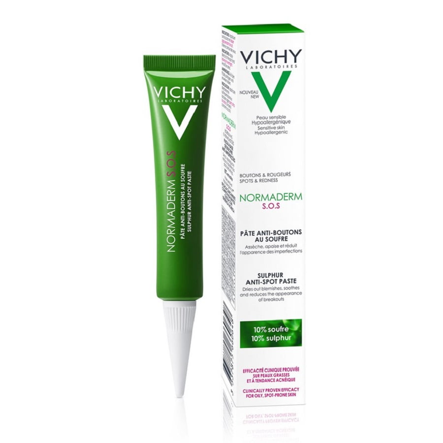 Gel mụn Vichy Normaderm S.O.S Sulphur Anti Spot Paste 