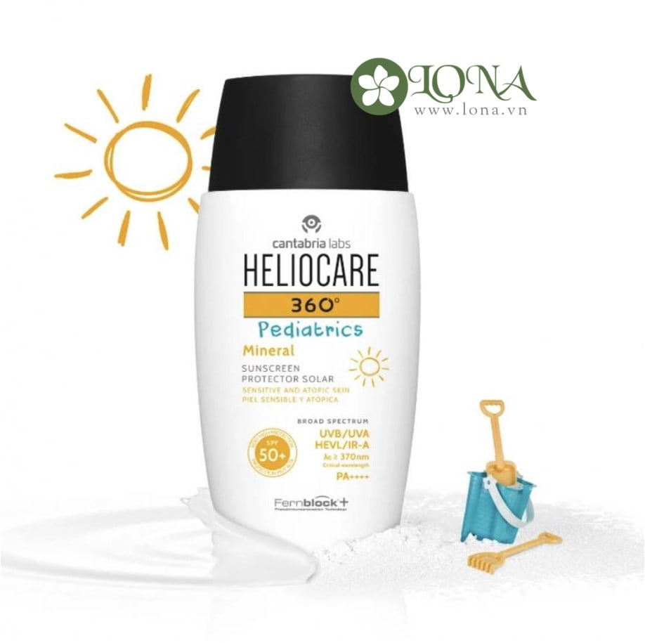 Gel chống nắng HelioCare 360 Pediatrics Mineral 