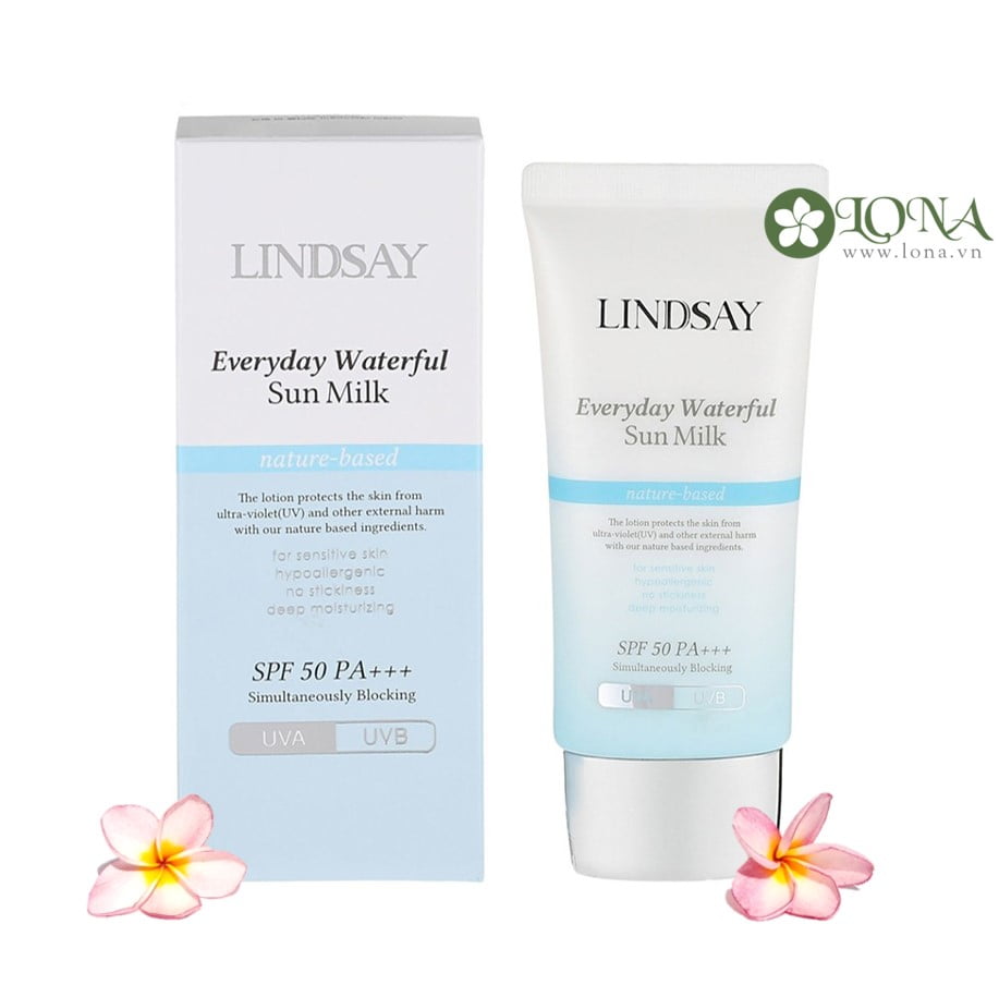 Kem Chống Nắng Lindsay Everyday Waterful Sun Milk SPF50 PA 