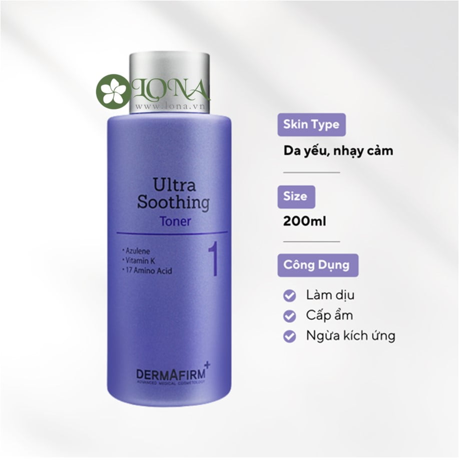 dermafirm ultra soothing toner 