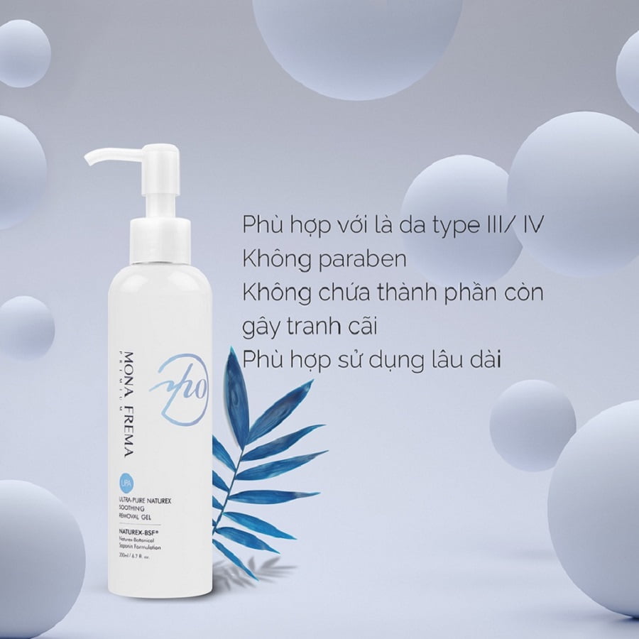 Sữa rửa mặt MonaFrema UPA Ultra pure Naturex Smoothing 