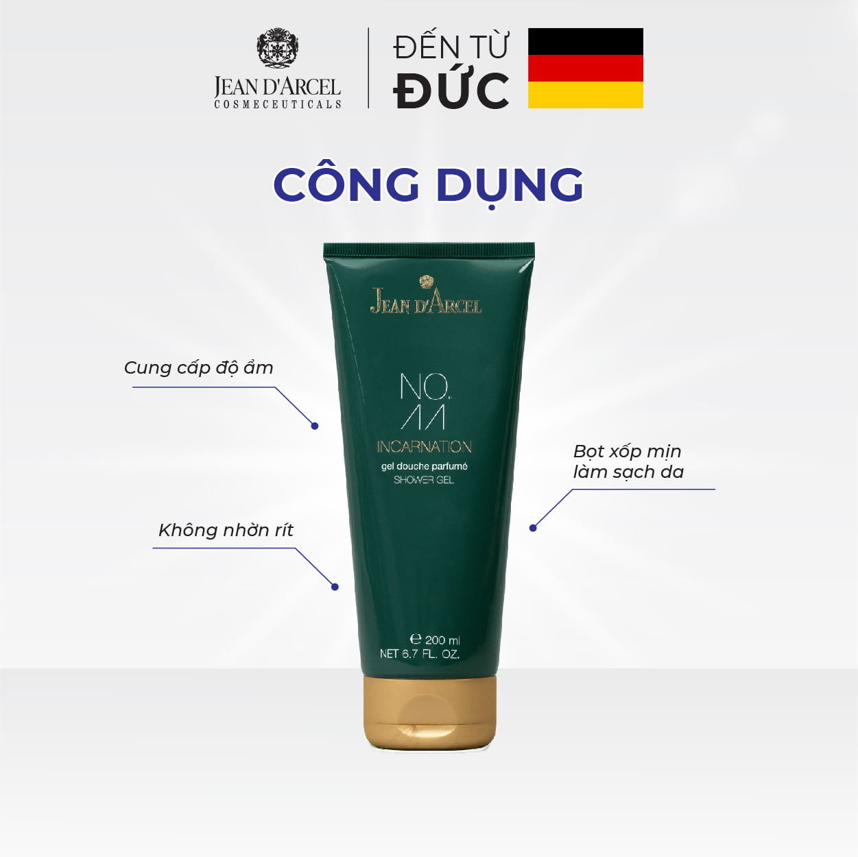 Sữa tắm Jean D'Arcel Shower Gel 