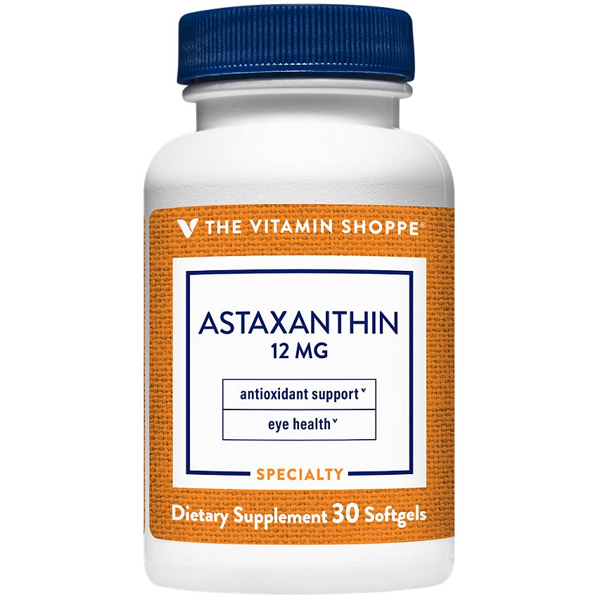 Natural Astaxanthin 12mg the vitamin shoppe 