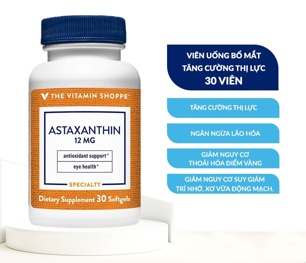 Natural Astaxanthin 12mg the vitamin shoppe