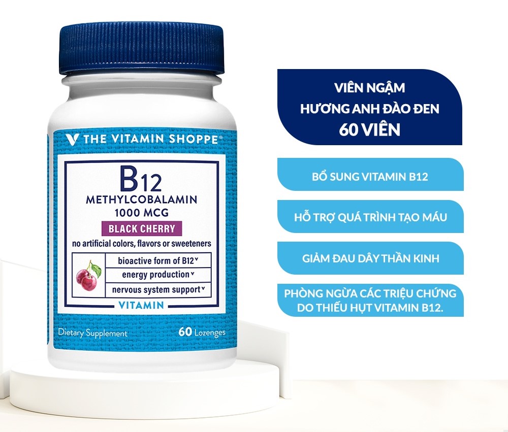 B12 1000mcg Methylcobalamin the vitamin shoppe
