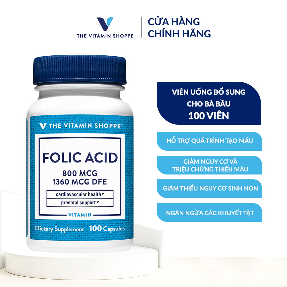 Folic acid the vitamin shoppe
