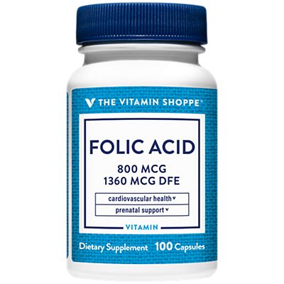 Folic acid the vitamin shoppe 