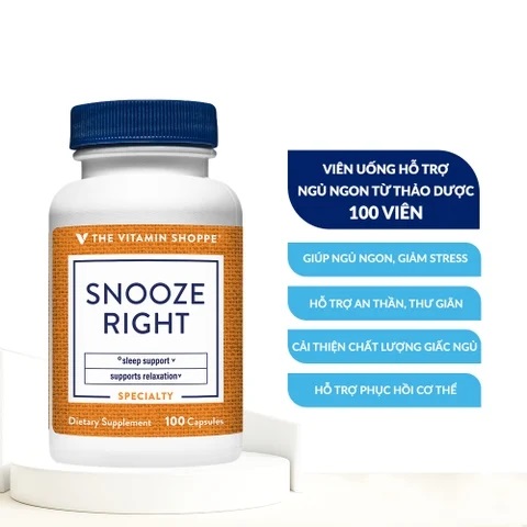 Sleep Support Vitamin Shoppe hỗ trợ giấc ngủ tự nhiên