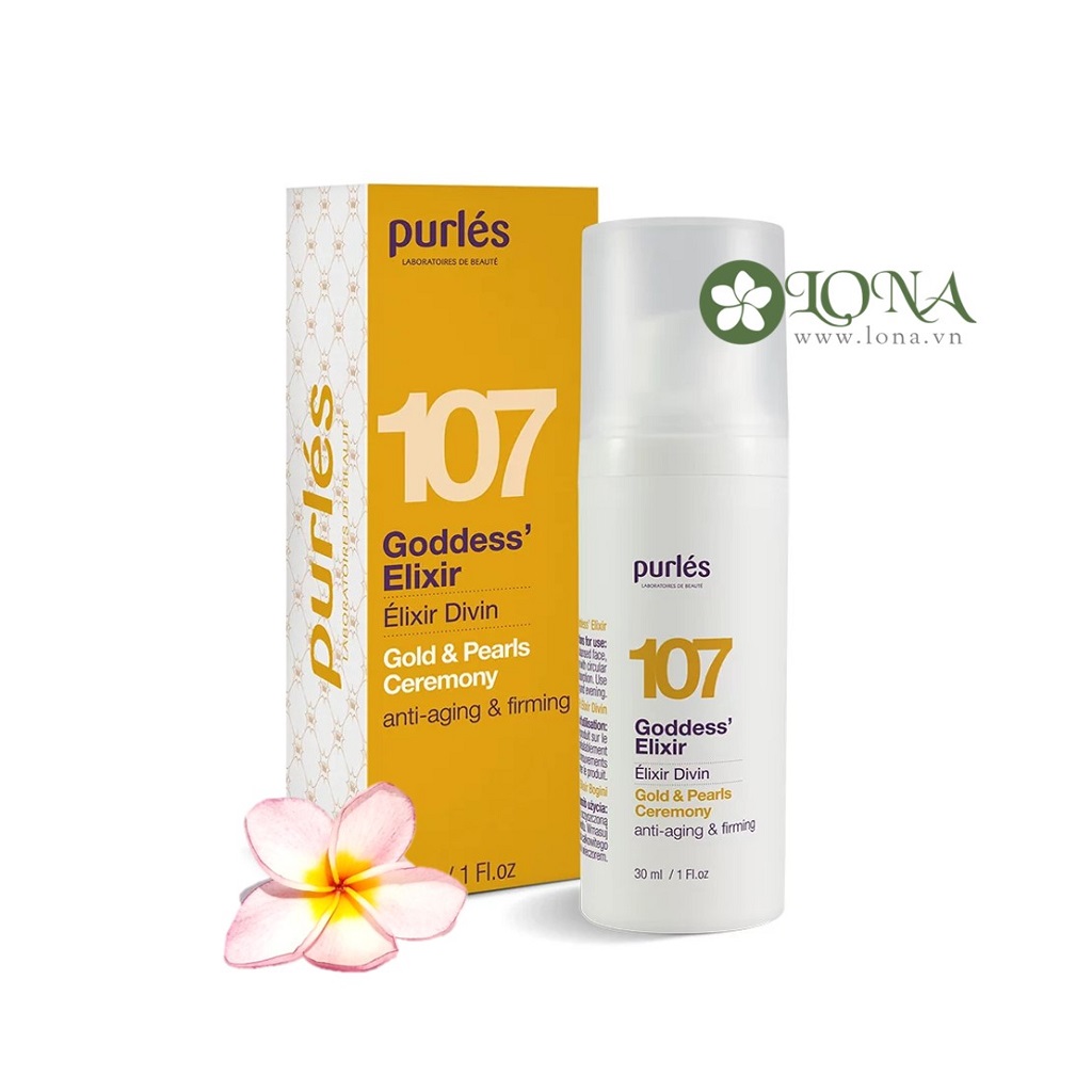 Đồng bộ với cam kết của purles và Purles, mỹ phẩm Purles, sản phẩm chăm sóc da Purles, Purles Việt Nam và Purles chính hãng, Goddess Elixir Purles 107 là minh chứng cho sự kết hợp độc đáo giữa công nghệ điều trị da tiên tiến và thành phần tự nhiên, hứa hẹn mang lại kết quả điều trị ấn tượng.