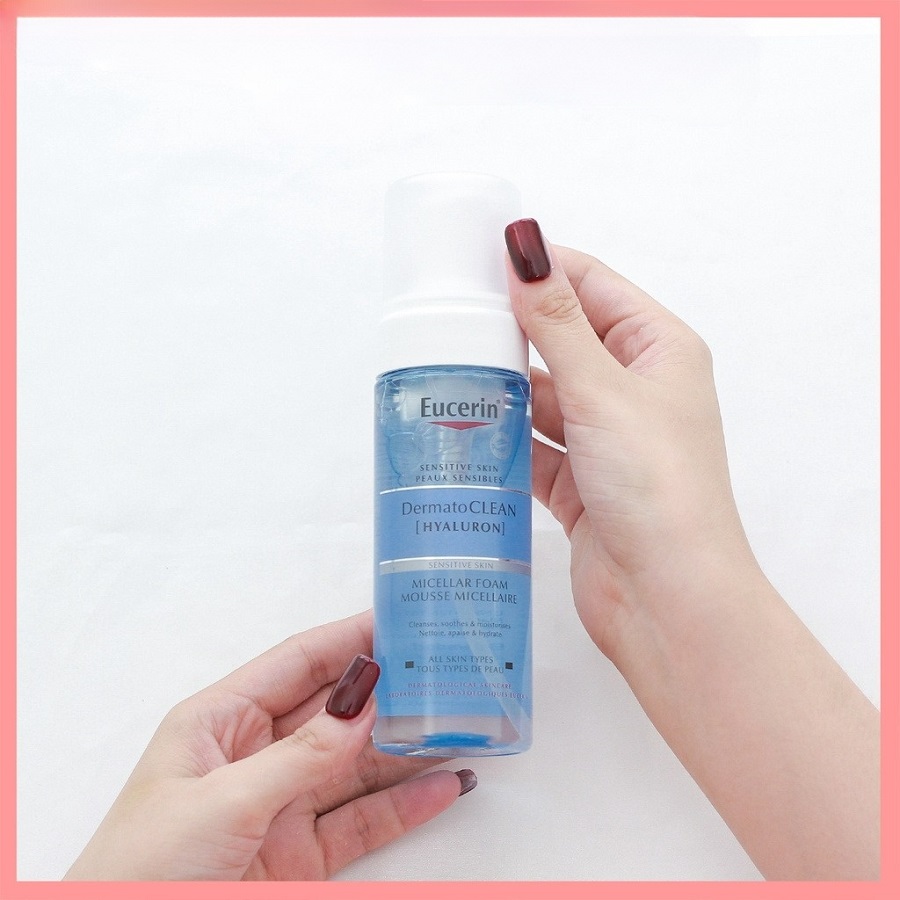 Tẩy Trang Eucerin Dermato Clean Hyaluron Micellar Foam 