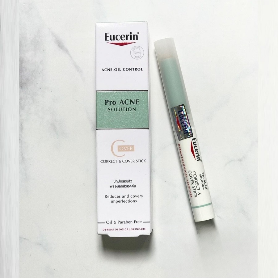 bút che khuyết điểm eucerin proacne correct cover stick 