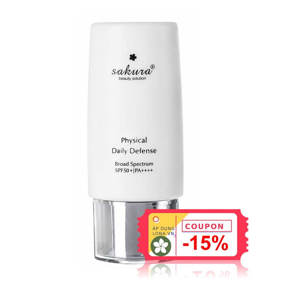 Nhũ tương chống nắng vật lý Sakura physical daily defense spf 50+