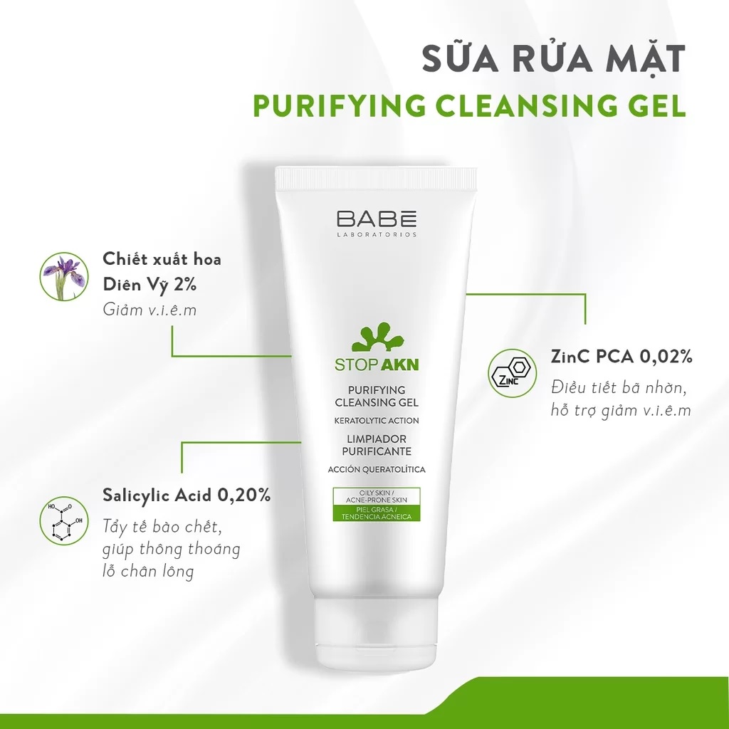babé stop akn purifying cleansing gel review 