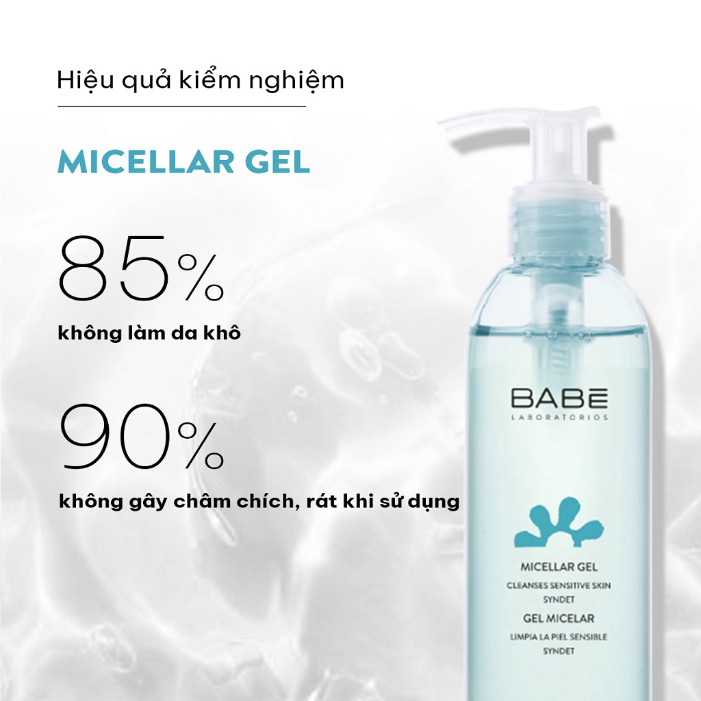 Sữa Rửa Mặt Và Tẩy Trang Soothing Micellar Gel Babe Giá Tốt Ttháng Năm 