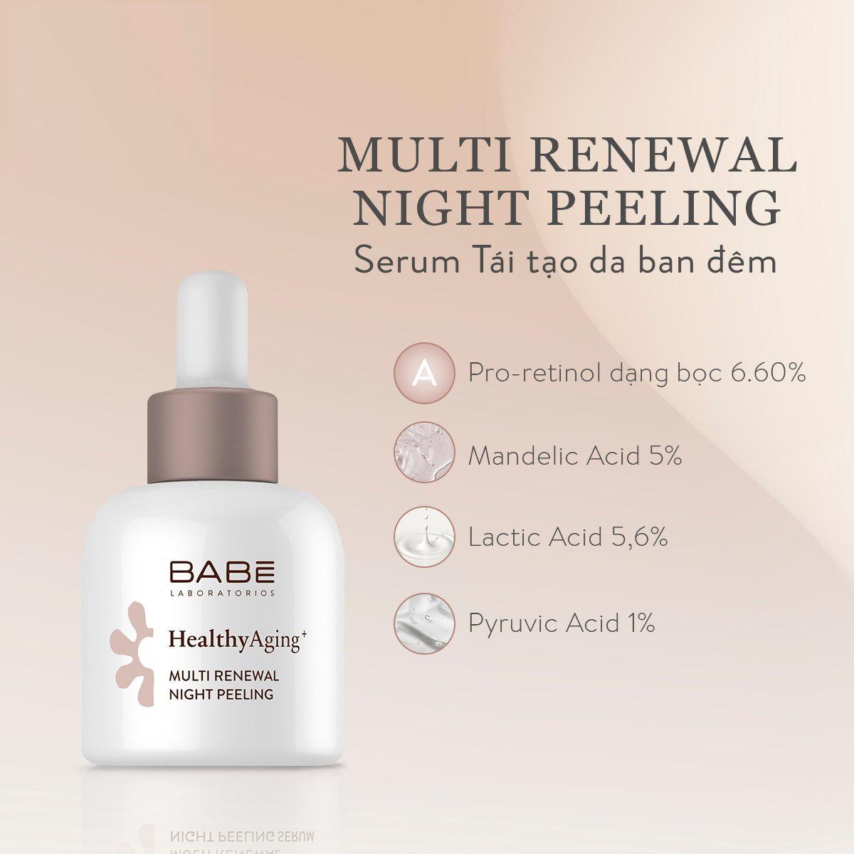 babe healthy aging multi renewal night peeling 