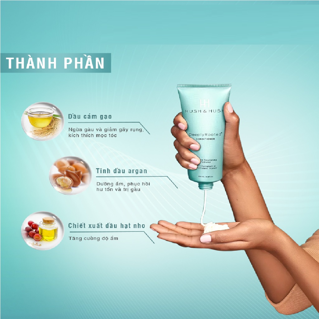 Deeply Rooted Conditioner Hush & Hush trong quá trình sử dụng