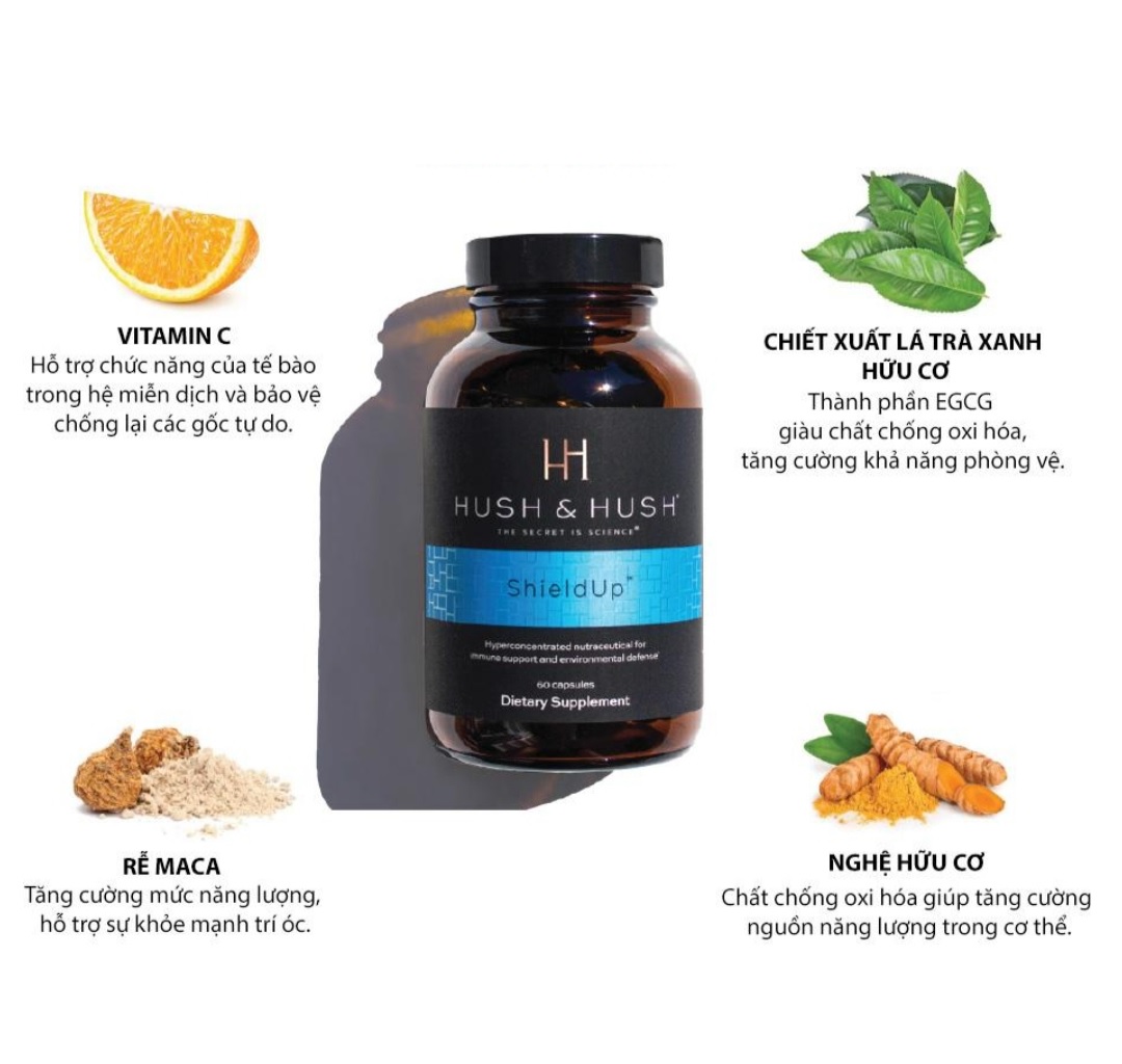 iên Uống Chống Nắng Shield Up Hush & Hush - Lợi ích vượt trội
