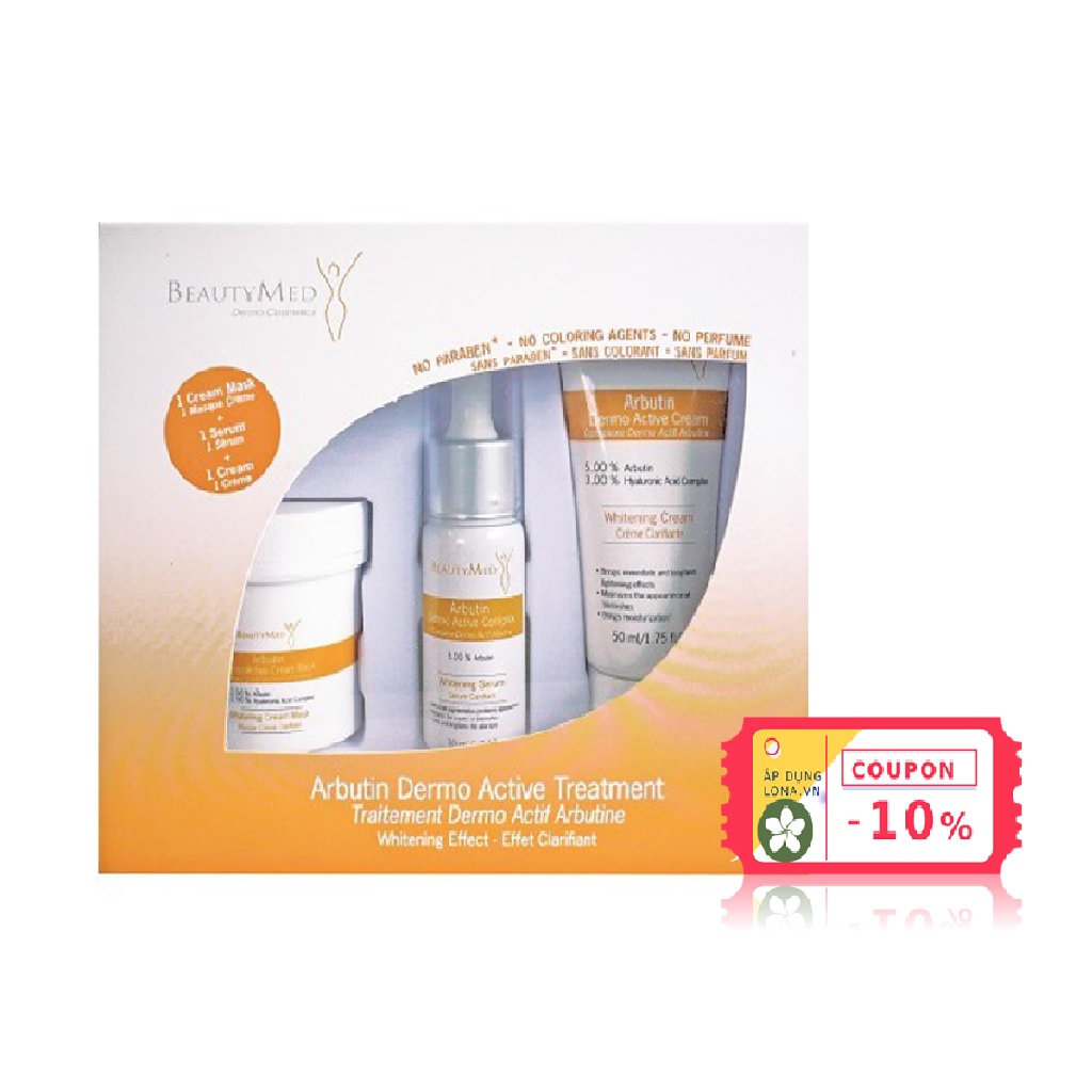 (Trùng sp) Bộ sản phẩm BeautyMed Arbutin Treatmemt