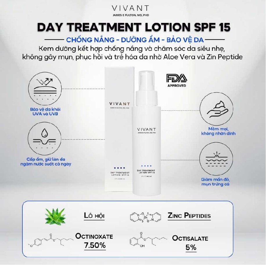 Vivant Day Treatment Lotion SPF 15 
