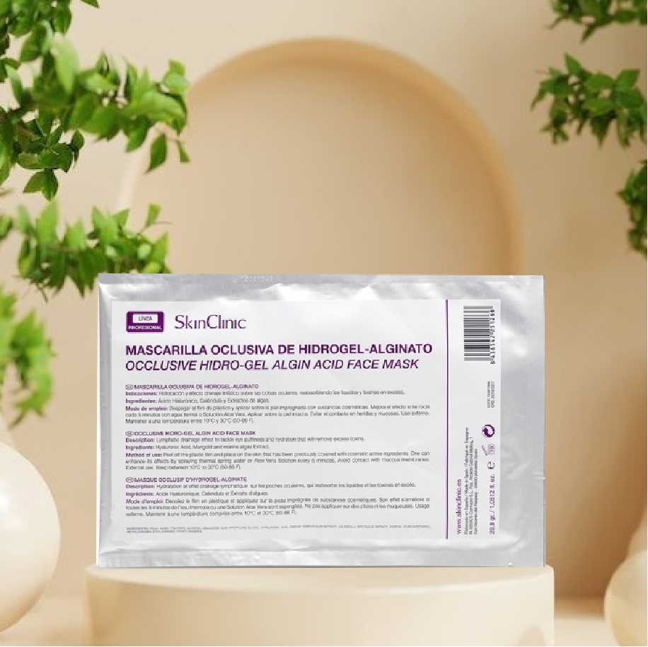 Occlusive hydrogel algin acid face mask skin clinic 