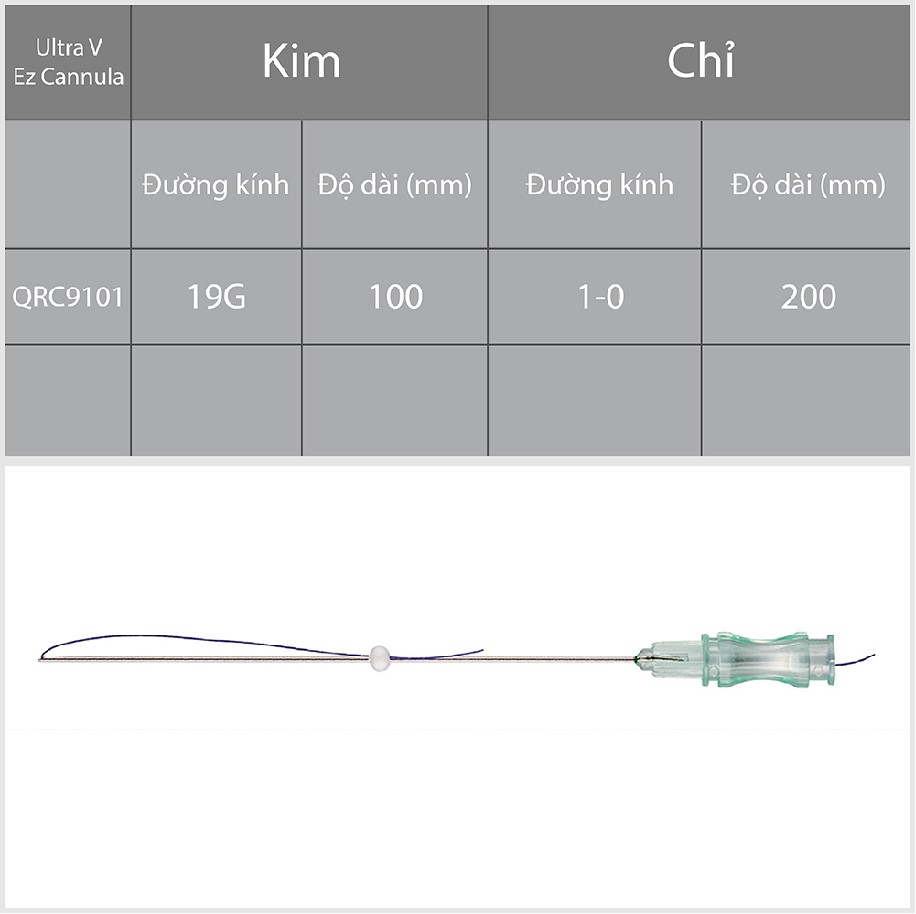 Ultra V Ez Cannula PCL L dạng sợi