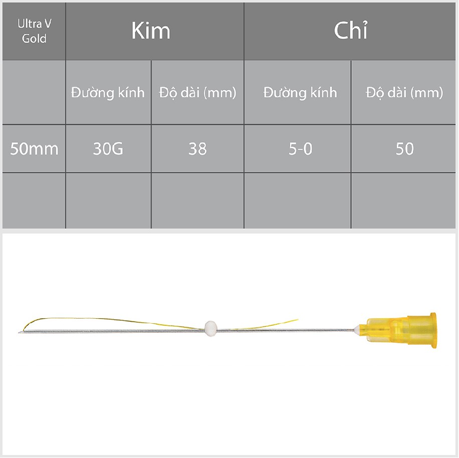 Gói Chỉ Vàng 24k Trị Nám Ultra V Gold 