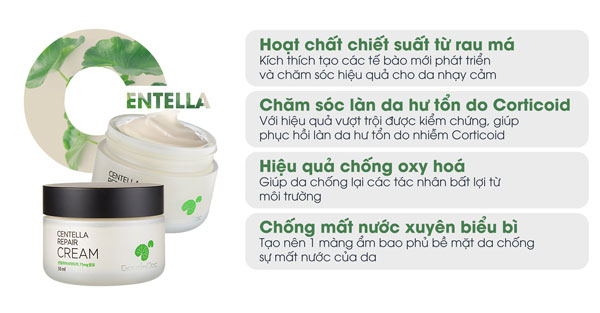 Kem dưỡng da GoodnDoc Centella Repair Cream 