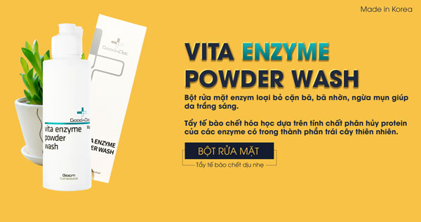 GoodnDoc Vita Enzyme Powder Wash mang lại hiệu quả làm sạch tối ưu