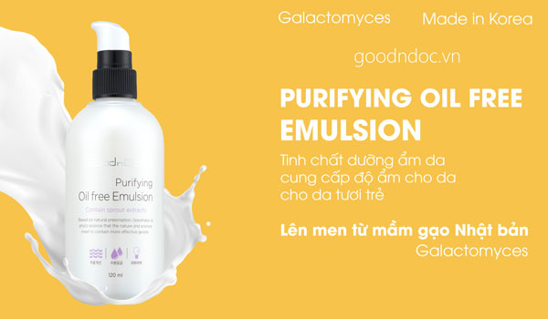 GoodnDoc Purifying Oil Free - Lợi ích sản phẩm
