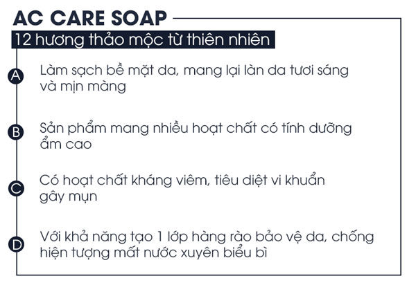 Xà bông thảo mộc GoodnDoc Ac Care Soap 
