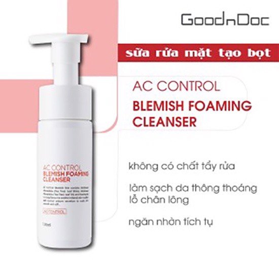 Goodndoc AC Control Blemish Foaming Cleanser 
