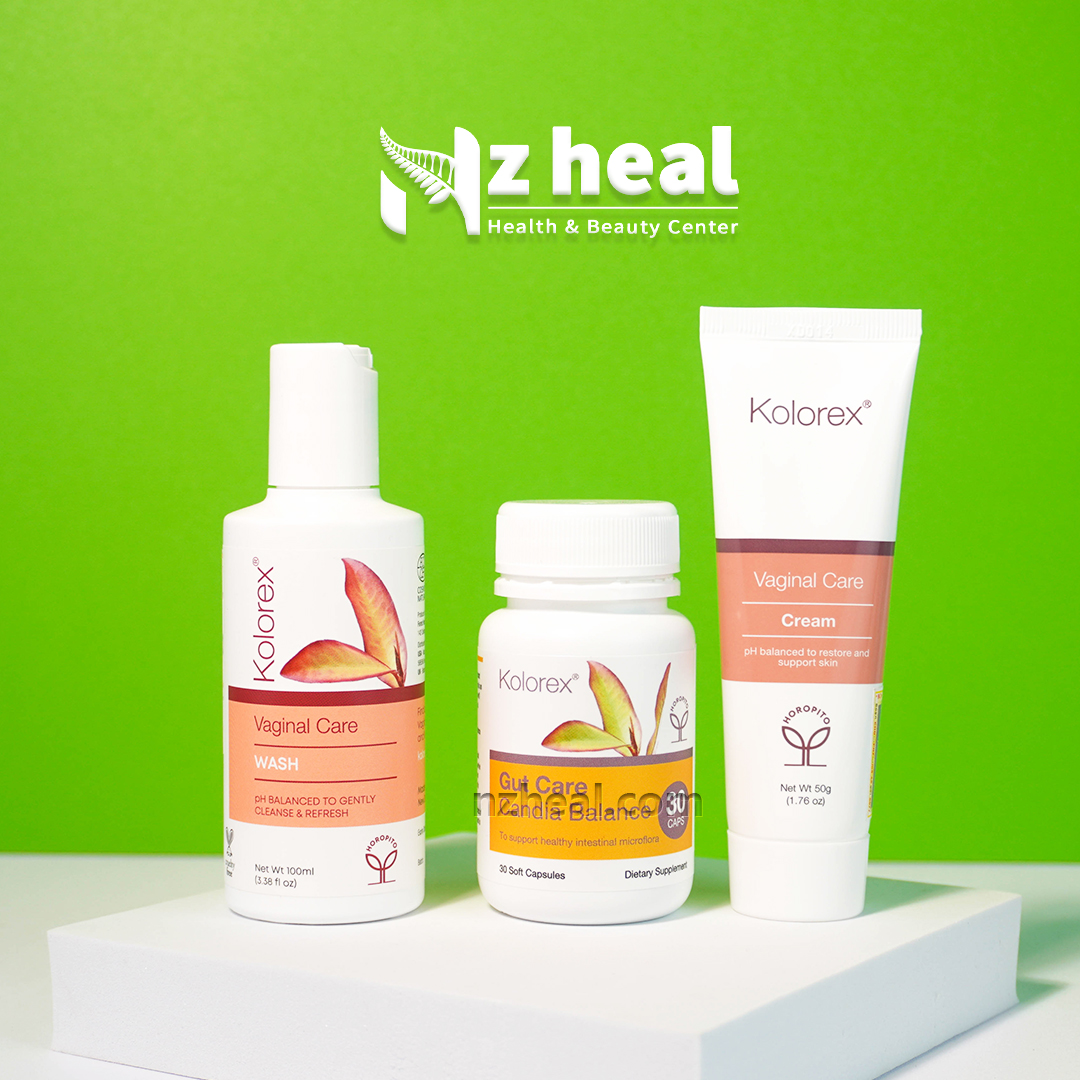 Bộ 3 chăm sóc vùng kín Kolorex (Gel rửa + Kem bôi + Viên uống)