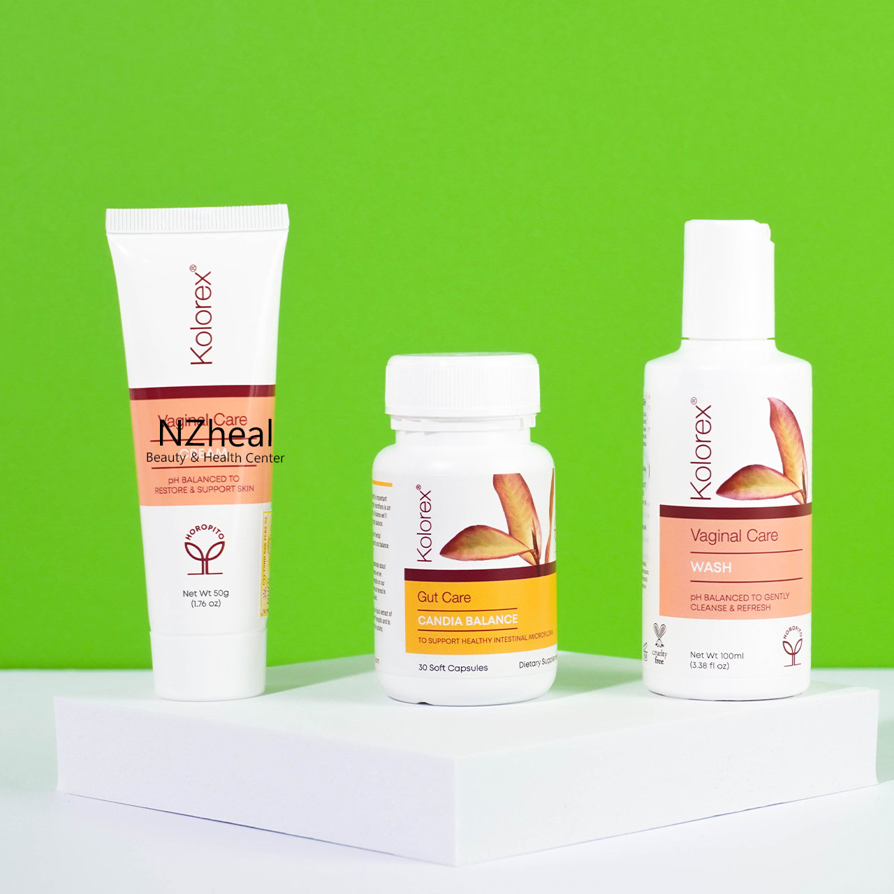 Bộ 3 chăm sóc vùng kín Kolorex (Gel rửa + Kem bôi + Viên uống)