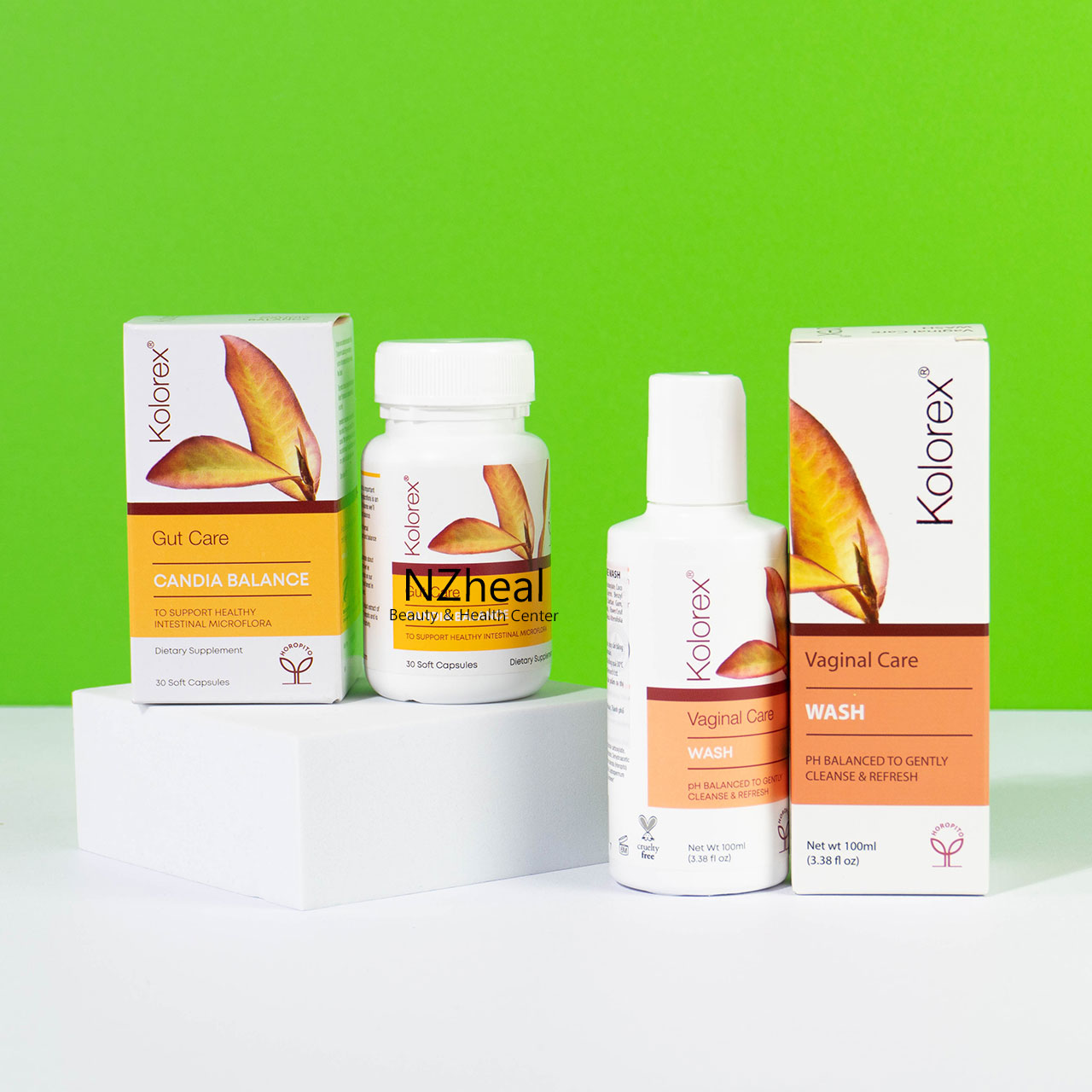 Bộ Đôi Kolorex (Rửa + Uống) - Vaginal Care Wash & Candida Balance