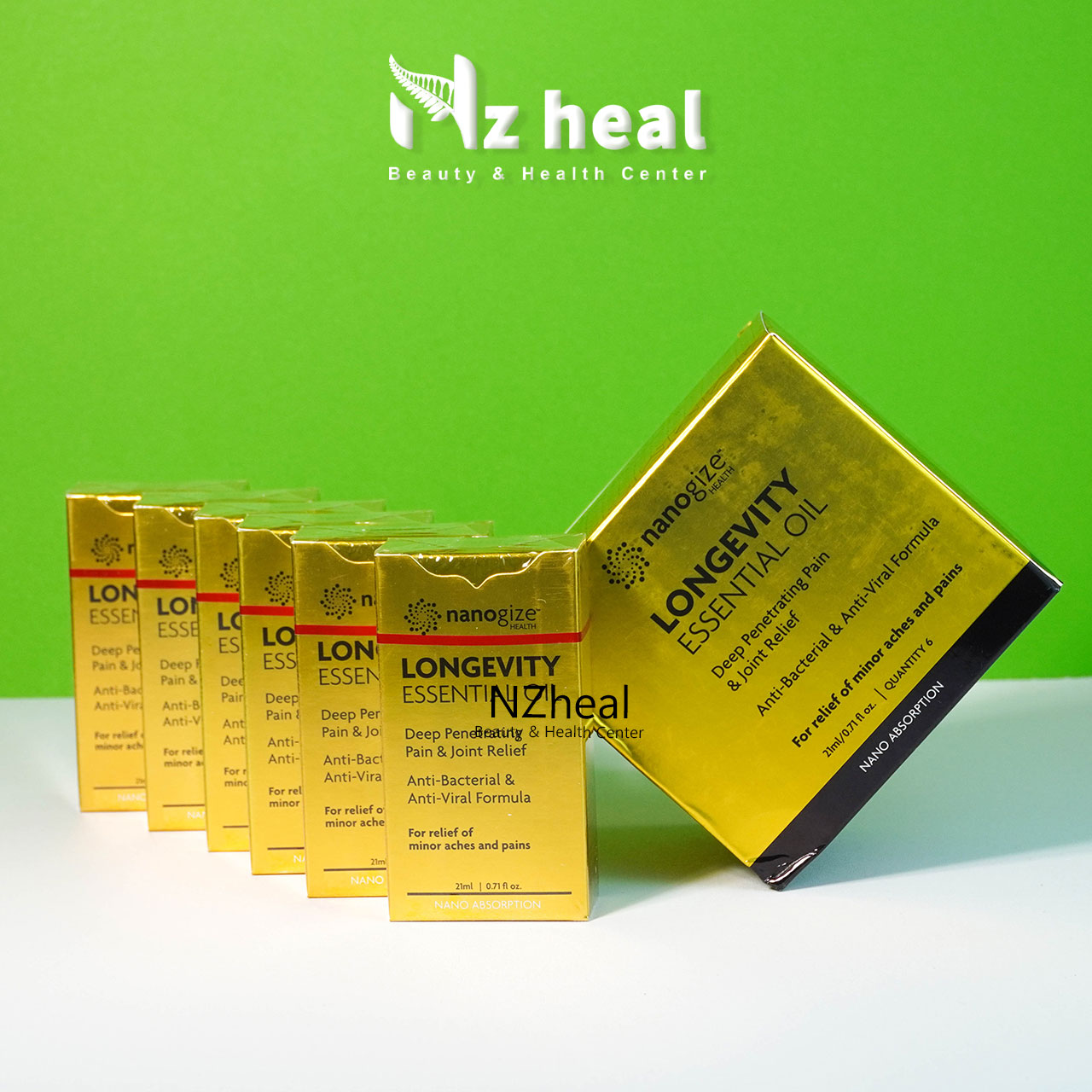 Dầu gió vàng NANOGIZE Longevity Essential Oil Deep Penetrating (21ml) 3