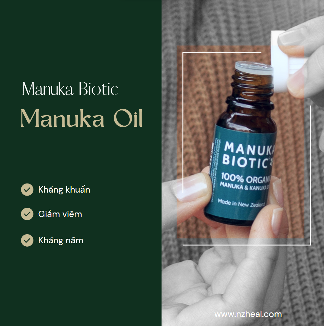 Dầu Manuka hữu cơ Manuka Biotic Certified Organic Manuka Oil 10ml