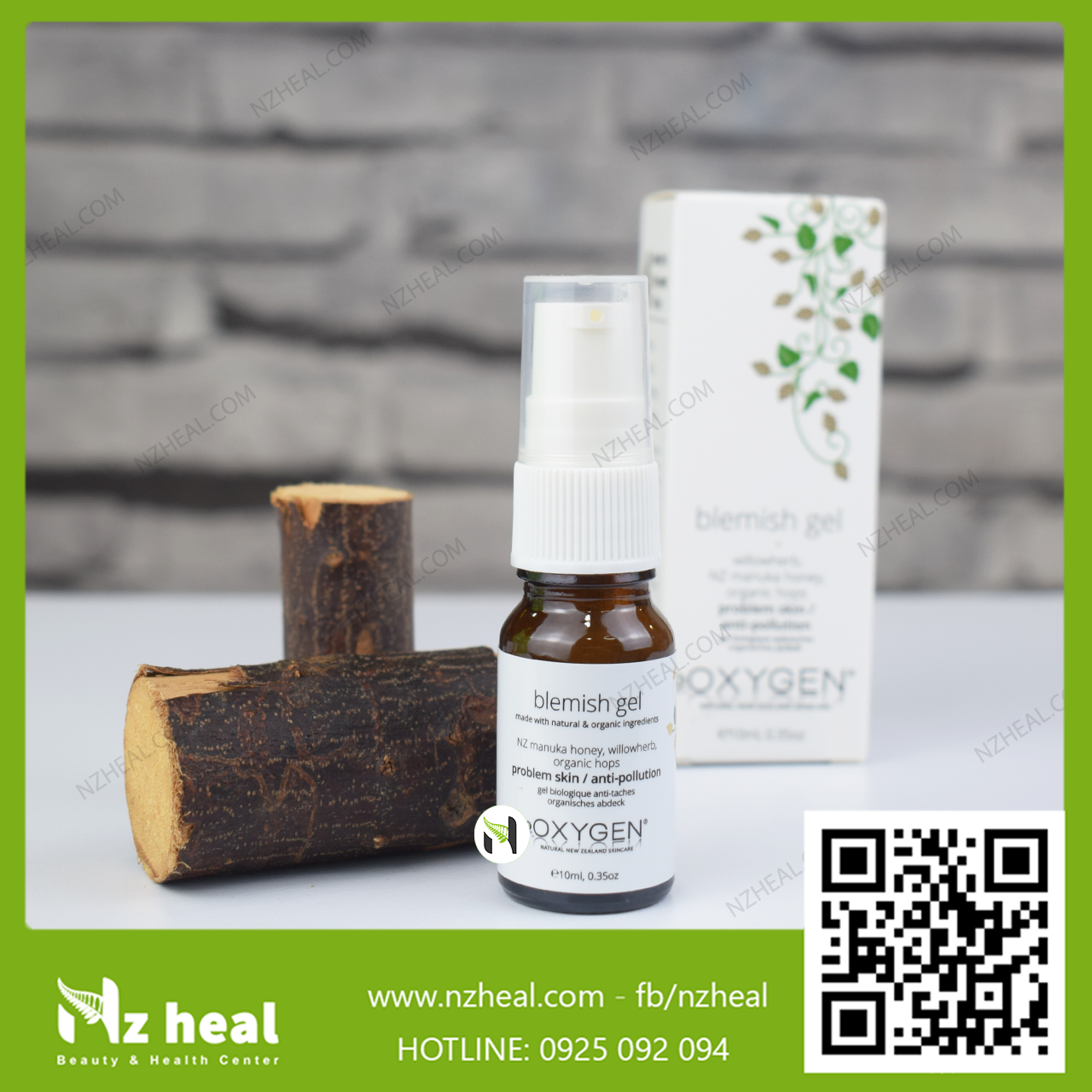 Gel giảm mụn mờ thâm OXYGEN Blemish Acne Gel 10ml