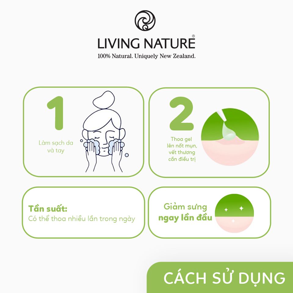 Cách dùng Gel trị mụn manuka honey