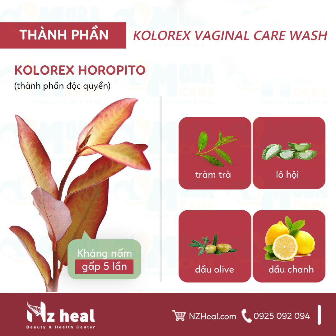 Dung dịch vệ sinh phụ nữ Kolorex Vaginal Care Wash