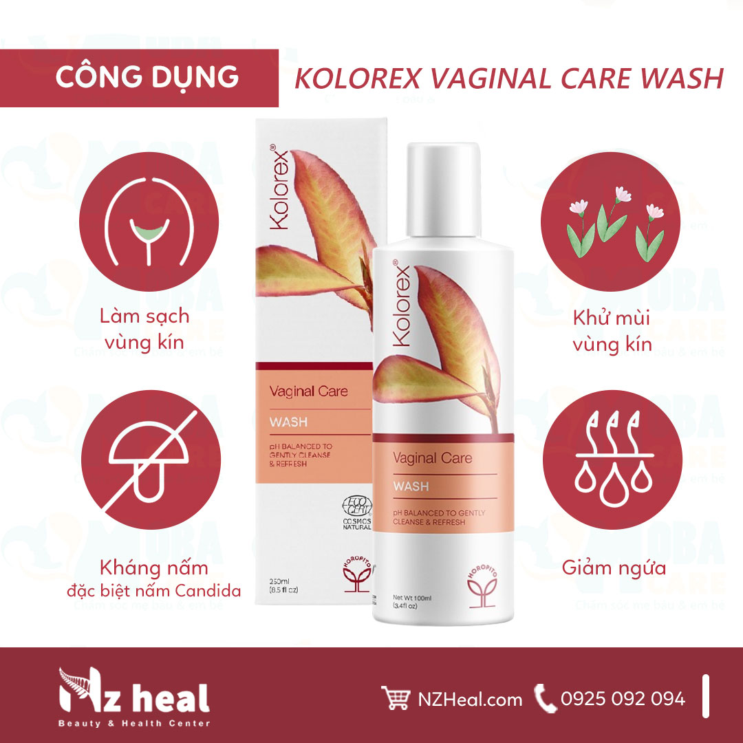Dung dịch vệ sinh phụ nữ Kolorex Vaginal Care Wash 1